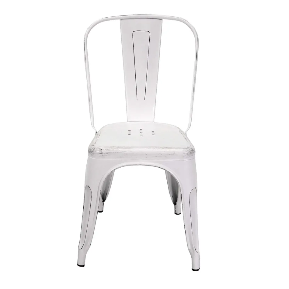 Scaun de interior și exterior din fier în diferite culori - Papetărie Viadurini