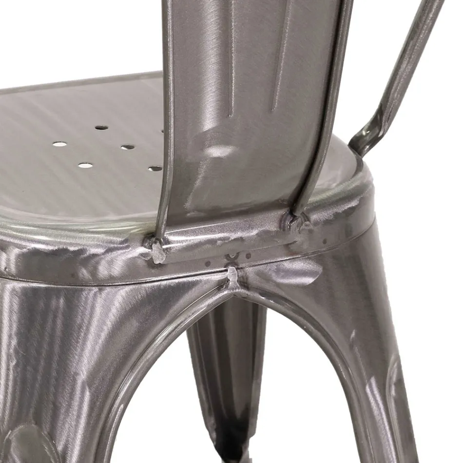 Scaun de interior și exterior din fier în diferite culori - Papetărie Viadurini