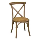 Scaun de interior stivuibil din lemn de mesteacăn și scaun din ratan - Barriera Viadurini