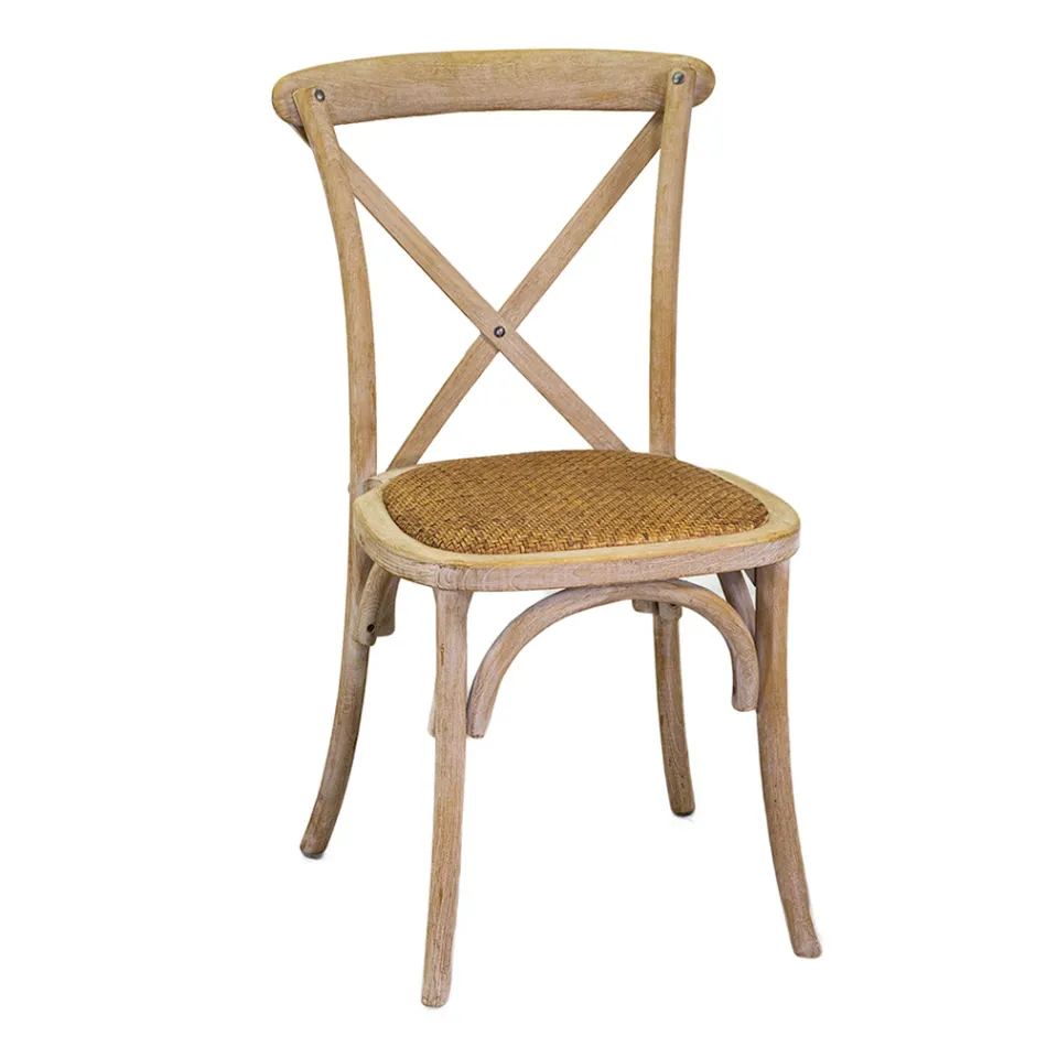 Scaun de interior stivuibil din lemn de ulm - Barriera Viadurini