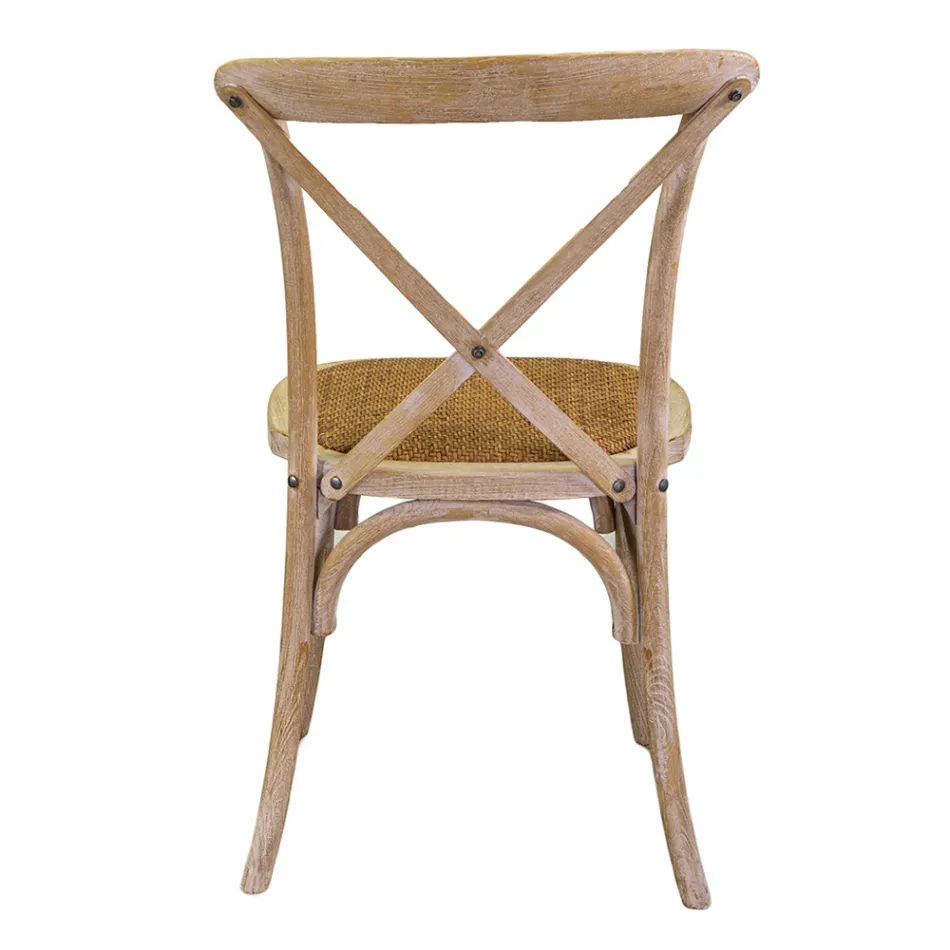 Scaun de interior stivuibil din lemn de ulm - Barriera Viadurini