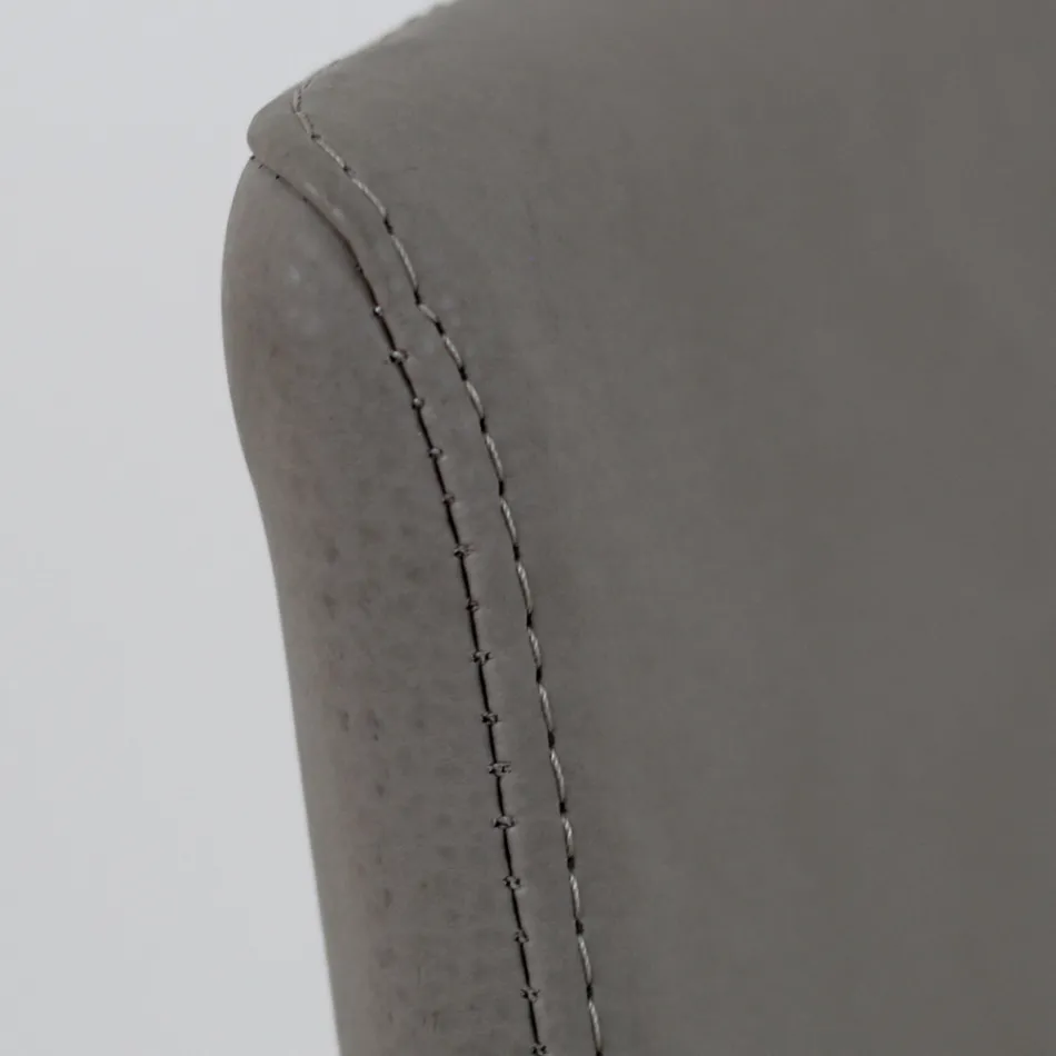 Scaun de interior din lemn de frasin și piele Fabricat în Italia - Floki Viadurini