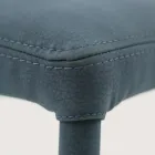 Scaun de sufragerie complet tapițat cu piele artificială Made in Italy - Eloi Viadurini