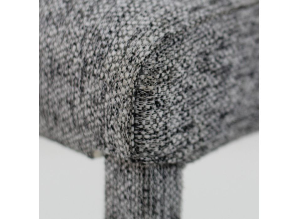 Scaun de sufragerie complet tapițat cu material fabricat în Italia - Roslin Viadurini
