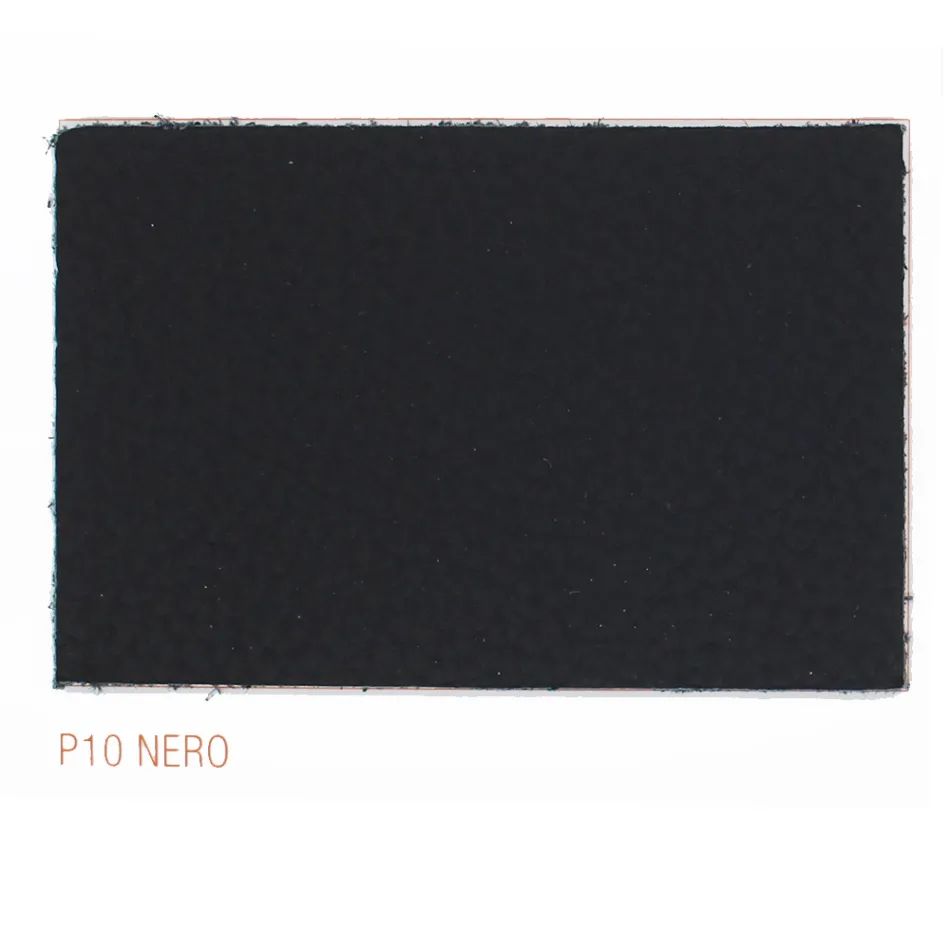 Scaun de sufragerie cu cotiere tapițat cu piele neagră Made in Italy - Meyer Viadurini