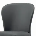 Scaun de sufragerie cu sezut si picioare tapitate Made in Italy - Verona Viadurini