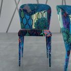 Scaun de sufragerie cu sezut si picioare tapitate Made in Italy - Verona Viadurini