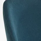 Scaun de sufragerie din lemn cu scaun din catifea verde sticla Made in Italy - Eddard Viadurini