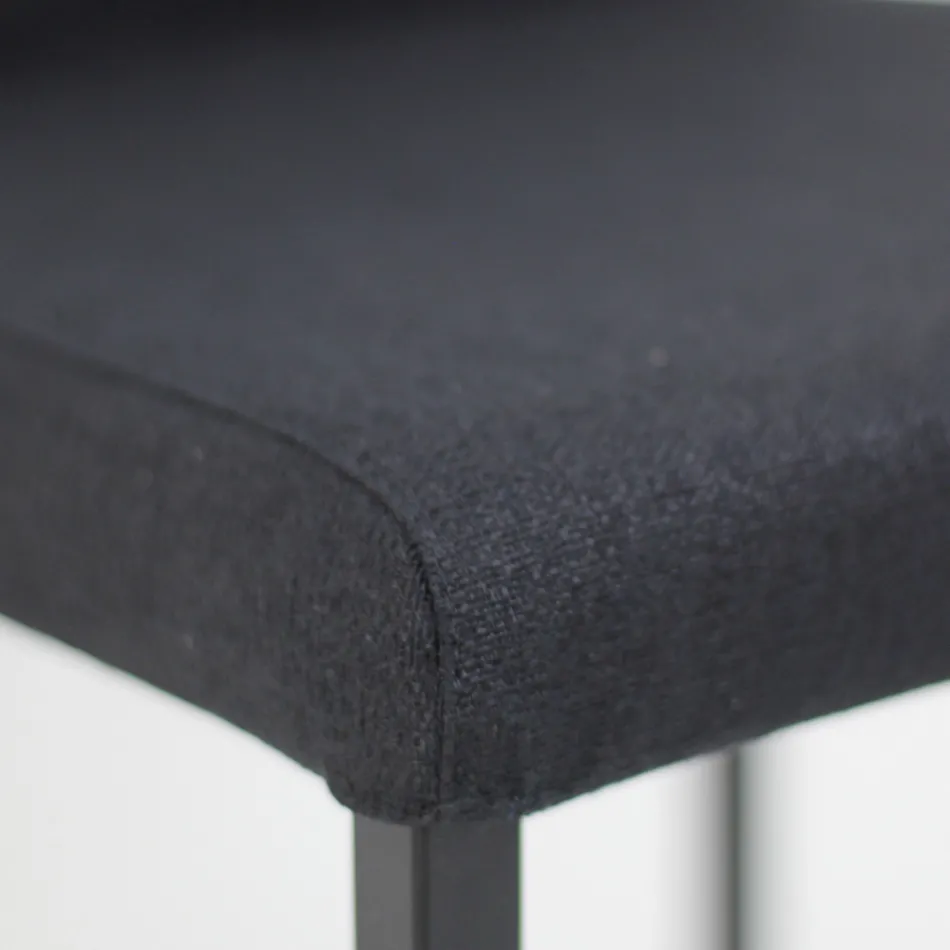 Scaun de sufragerie din material textil cu spatar inalt Made in Italy - Orietta Viadurini