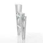 Scaun director pliabil din Aluminiu și Textilenă - Fluor Viadurini