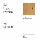 Scaun de sufragerie din lemn și țesături sau piele faux fabricată în Italia - Sirenă Viadurini