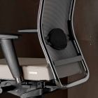 Scaun birou pivotant ergonomic, cu roți și cotiere - Gimiglia Viadurini