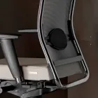 Scaun birou pivotant ergonomic, cu roți și cotiere - Gimiglia Viadurini