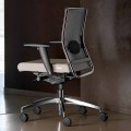Scaun birou pivotant ergonomic, cu roți și cotiere - Gimiglia