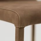Scaun de sufragerie cu spatar inalt din piele artificiala Made in Italy - Orietta Viadurini