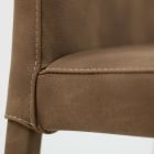Scaun de sufragerie cu spatar inalt din piele artificiala Made in Italy - Orietta Viadurini