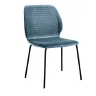 Scaun de living cu design modern elegant din catifea colorata - Scarat Viadurini