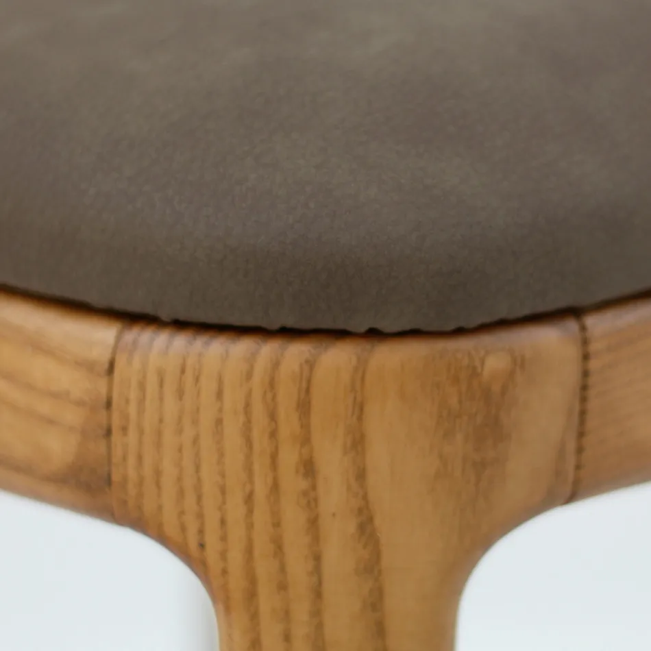 Scaun de sufragerie din lemn de frasin colorat Made in Italy - Lyanne Viadurini