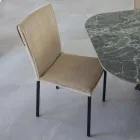 Scaun de sufragerie din catifea rezistenta la pete si structura neagra - Haroon Viadurini