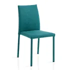 Scaun de sufragerie complet tapitat cu material Made in Italy - Rosetta Viadurini