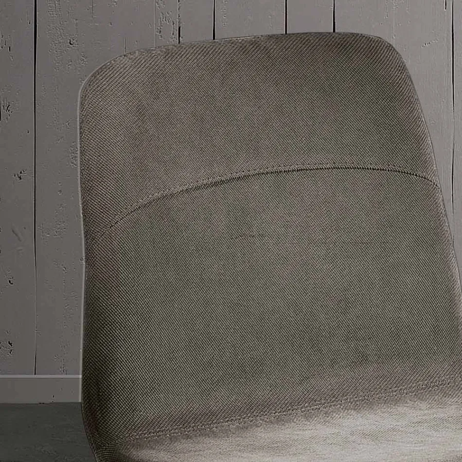 Scaun modern de sufragerie din material textil si metal fabricat in Italia, Egipt Viadurini