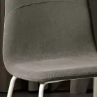 Scaun modern de sufragerie din material textil si metal fabricat in Italia, Egipt Viadurini