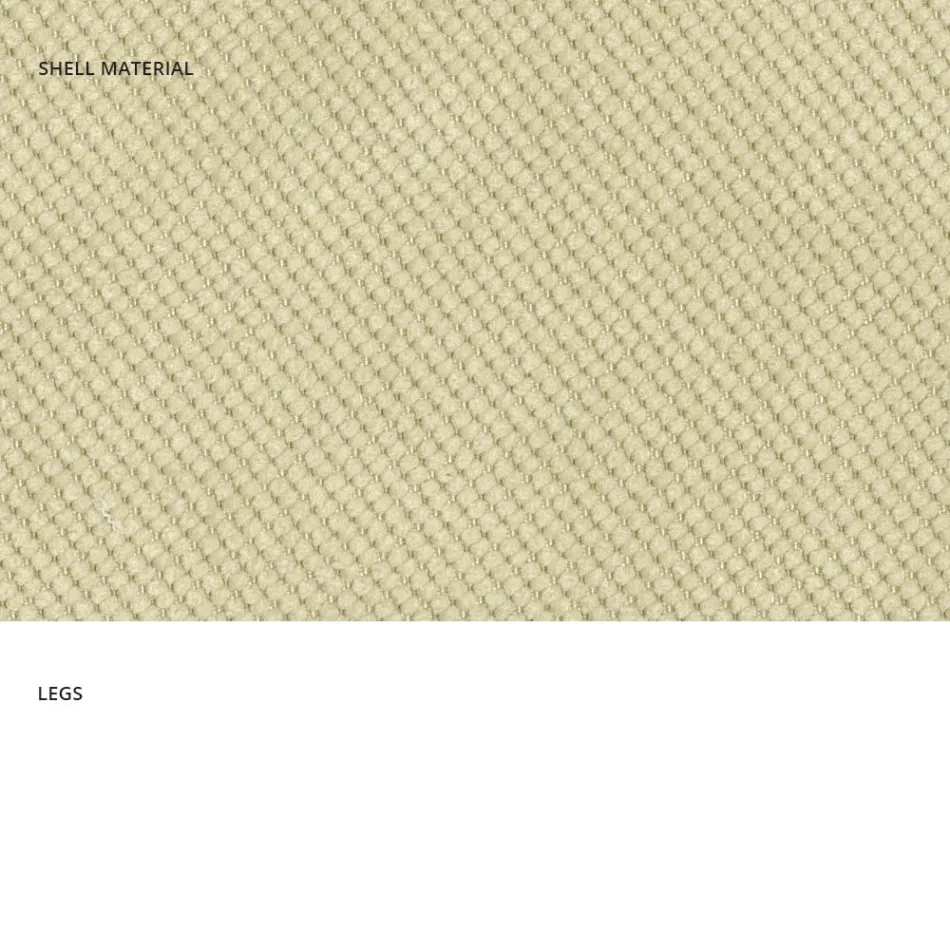 Scaun modern de sufragerie din material textil si metal fabricat in Italia, Egipt Viadurini