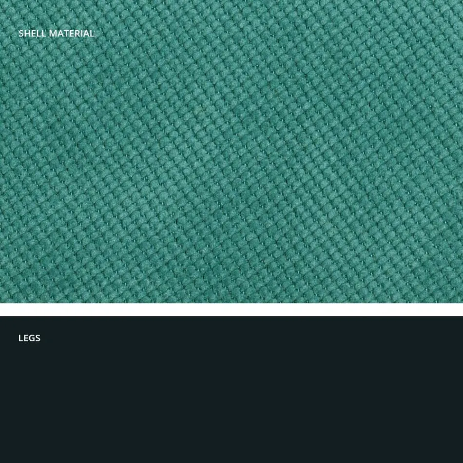 Scaun modern de sufragerie din material textil si metal fabricat in Italia, Egipt Viadurini