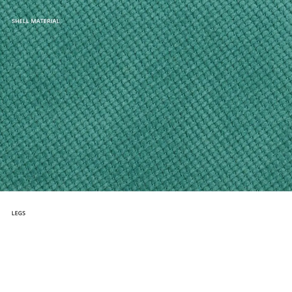 Scaun modern de sufragerie din material textil si metal fabricat in Italia, Egipt Viadurini