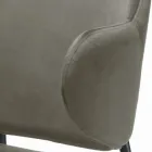 Scaun de sufragerie din otel si catifea Made in Italy - Foggia Viadurini