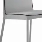 Scaun Sufragerie Tapițat și Picioare Lăcuite Made in Italy - Catania Viadurini