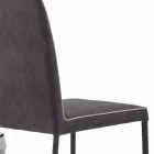 Scaun Sufragerie Tapițat și Picioare Lăcuite Made in Italy - Catania Viadurini