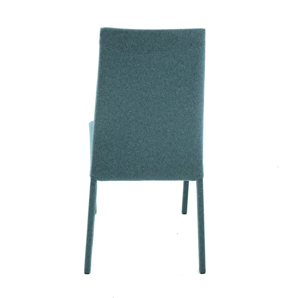 Scaun de living imbracat in stofa Made in Italy - Roslin Viadurini