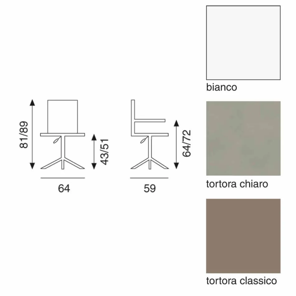 Scaun de birou de design modern de vară Viadurini