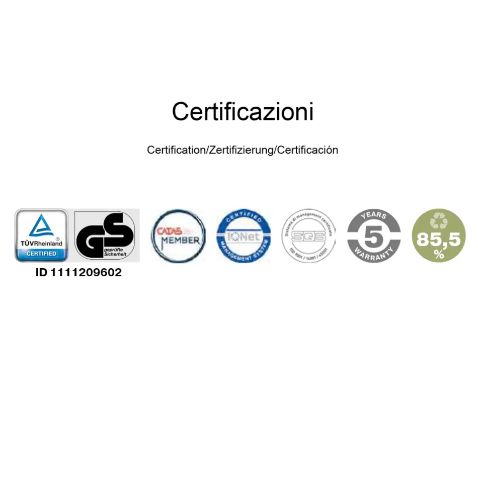 Scaun de birou cu sanii ergonomice Made in Italy - Filanna Viadurini