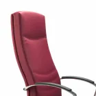 Scaun de birou din fag capitonate tip piele de vacă flori Debora Viadurini