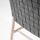 Scaun de calitate superioara din Lemn de Fag si Piele Made in Italy, 2 Bucati - Nora Viadurini