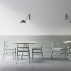 Scaun de inalta calitate din lemn masiv de fag, fabricat in Italia, 2 bucati - Nora Viadurini