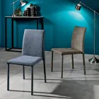 Scaun de sufragerie din material textil de designer fabricat in Italia, Conny Viadurini