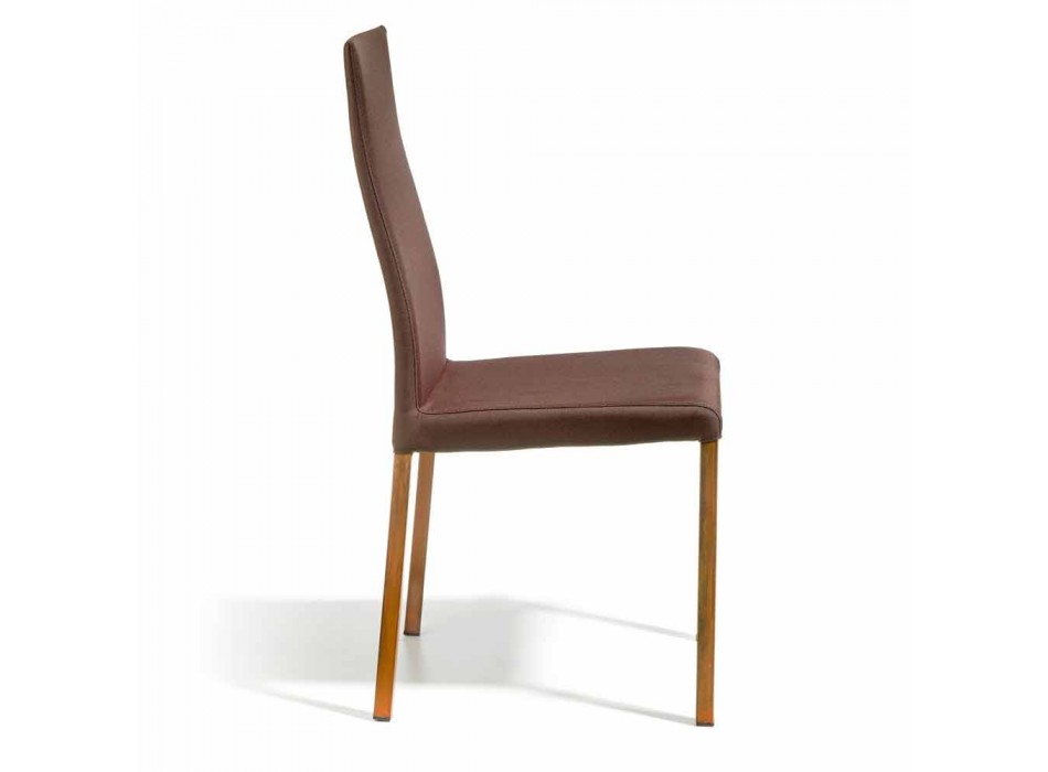Design scaun acoperit în țesătură Amalia, H96 cm, fabricate în Italia Viadurini