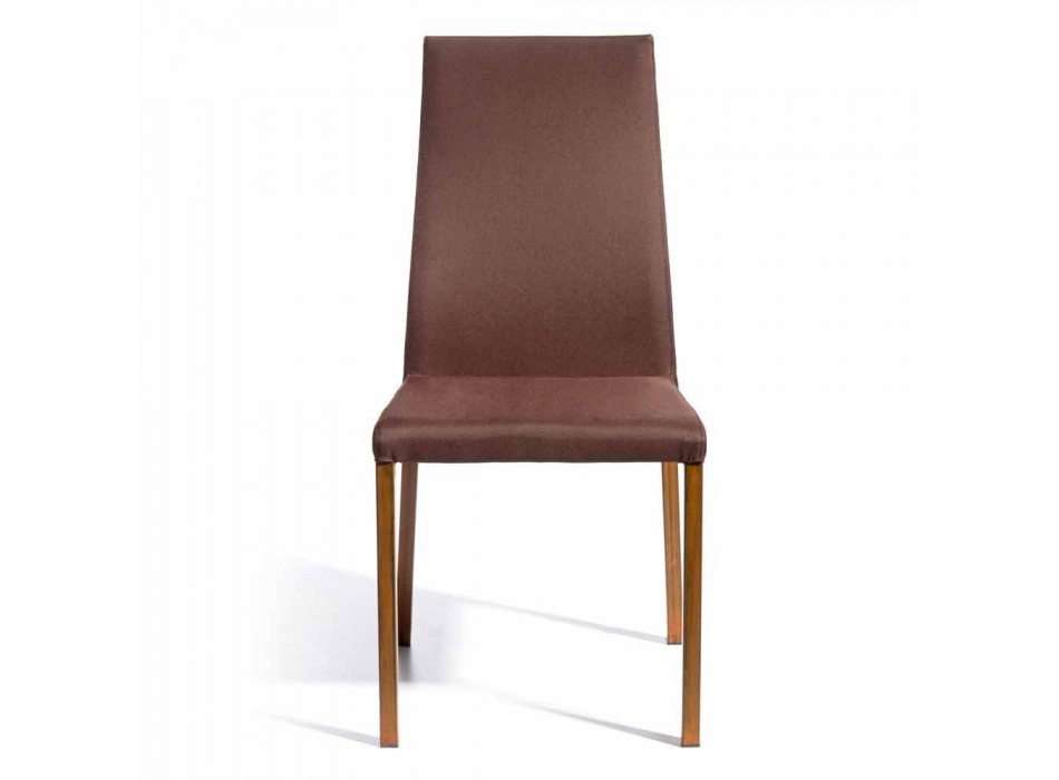 Design scaun acoperit în țesătură Amalia, H96 cm, fabricate în Italia Viadurini