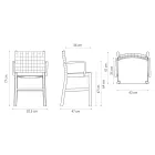 Scaun de lux din Fag Lăcuit Bej și Piele Țesută Fabricat în Italia - Nora Viadurini