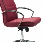 Scaun executiv al birourilor monococă din imitație de piele Debora Viadurini