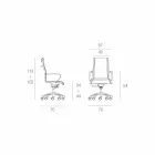 Scaun executiv de design produs în Italia în rețeaua Agata Viadurini