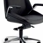 Scaun executiv în piele de vacă Ada Angelo Pinaffo &amp; Gorgi Viadurini