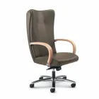 scaun executiv autentic cowhide Ambra moderne de tip floare Viadurini