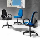 Scaun de birou ergonomic, rotativ modern, din piele ecologică sau țesătură - Calogera Viadurini