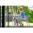 Scaunul de stivuit în aer liber cu cotierele captusite H 73cm - Smart by Varaschin Viadurini