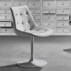 Scaun pivotant, scaun din Ecopiele Capitonnè Processing - Aura Viadurini