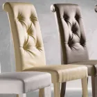 Scaun Tapițat Design, cu Procesare Capitonnè - Diana Viadurini